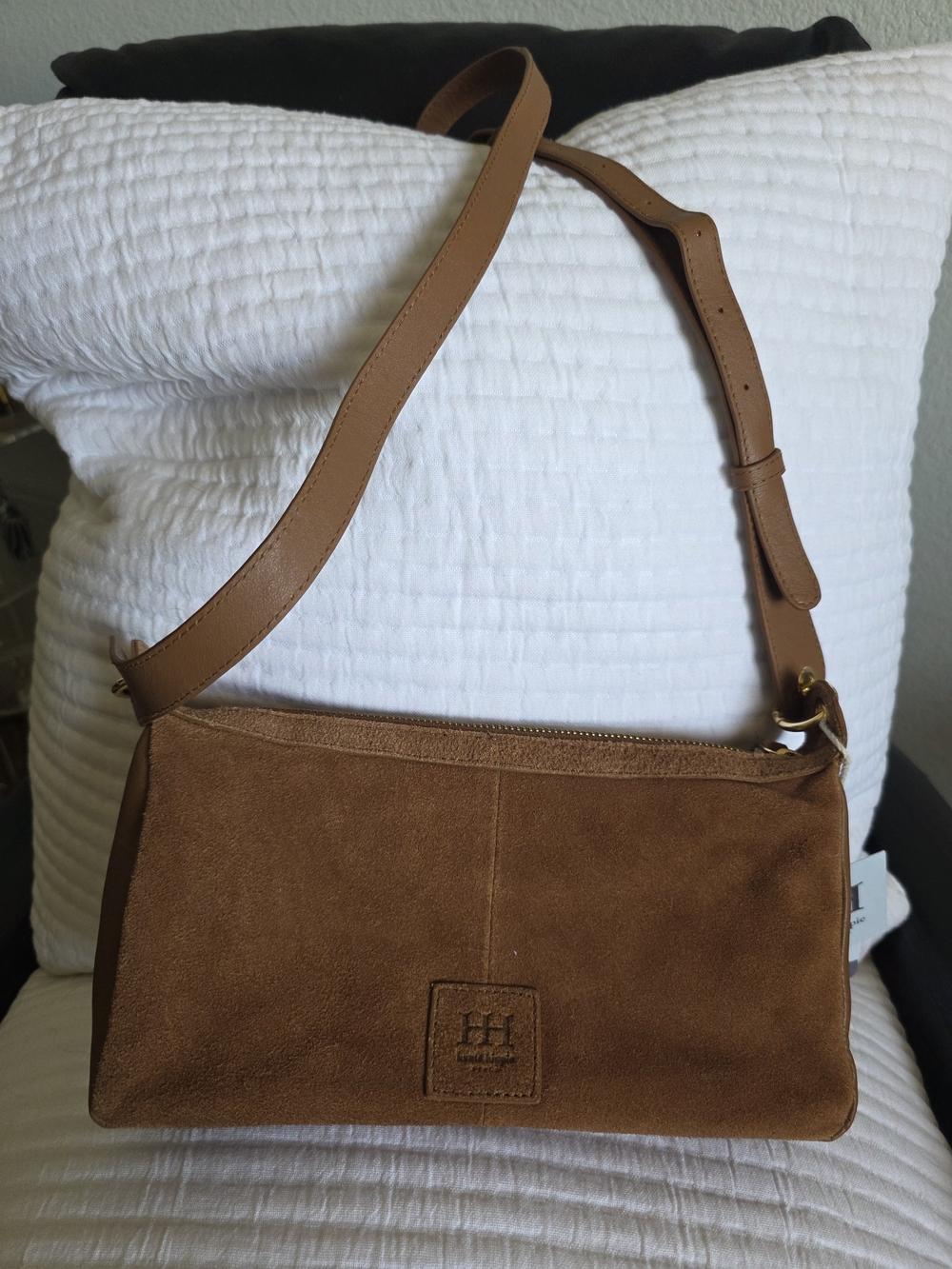 Haute Hippie Chestnut Brown Suede Fringe Shoulder Bag - Picture 3 of 12